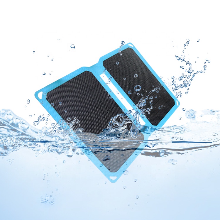 Маленькая Складная монокристаллическая портативная солнечная панель etfe с usb 10 Вт, зарядное устройство для сотового телефона