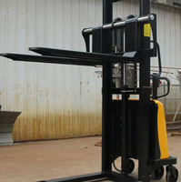 Gerbeur hydraulique manuel stable Worui 1-2 tonnes avec roues en PU, garantie 1 an pour usage en usine et extérieur