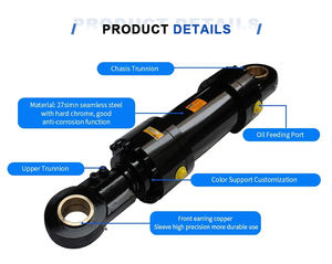 Cilindro Hidráulico Telescópico de Pistón para Excavadora, Brazo Hidráulico Plegable, Cilindro Hidráulico para Plataforma Elevadora - Product Image 2