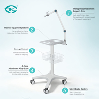 Chariot de surveillance mobile WEIYE en alliage d'aluminium avec roues pour hôpitaux, cliniques et soins intensifs