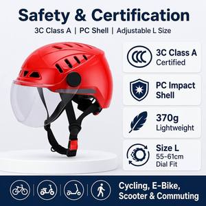 <span class=keywords><strong>Casque</strong></span> de <span class=keywords><strong>moto</strong></span> électrique OEM certifié CCC, coque PC, rembourrage EPS, demi-face, unisexe, respirant, vente en gros - Product Image 4
