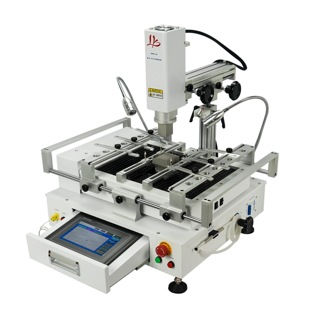 LYBGA R690 Hot Air Soldering Rework Station BGA Reballing Rework Machine for Chips Motherboard Repair Built in Vacuum Pump