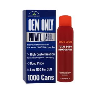 OEM etiqueta privada personalizada 360 grados de los hombres de cuerpo total a base de hierbas <span class=keywords><strong>desodorante</strong></span> Spray Mujeres Deo Spray para ligero de larga duración - Product Image 1