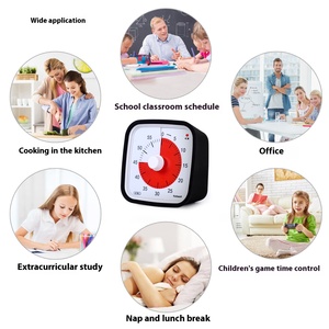 Công cụ quản lý thời gian im lặng 60 phút đồng hồ đếm ngược hẹn giờ trực quan với vỏ bảo vệ cho trẻ em và người lớn - Product Image 4