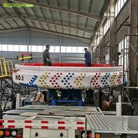 Manège mobile Tagada avec remorque, équipement d'amusement portable pour les foires