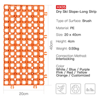 Tapis de ski synthétique en gros pour piste – Haute flexibilité, surface neigeuse portable pour installation facile, diverses tailles et couleurs