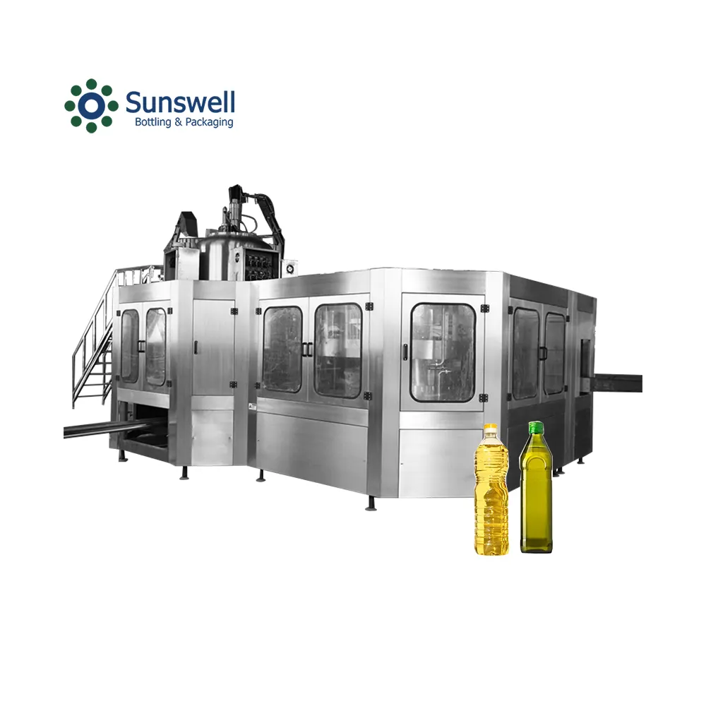 Máquina de enchimento de líquidos para óleo comestível/planta de óleo de girassol