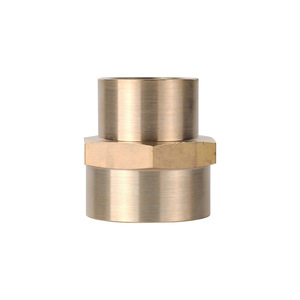 Dk Brass Hexagonal Npt Threaded <b>Adapter</b> Fittings For Water And Gas Pipe 57mm Female Connector - Product Image 5