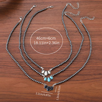 Collier de perles Navajo et pierres turquoise - NL100078