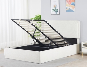 <span class=keywords><strong>Letto</strong></span> Moderno di Design in Velluto Trapuntato con Contenitore, <span class=keywords><strong>Rete</strong></span> <span class=keywords><strong>a</strong></span> Baldacchino e Zanzariera, Disponibile nelle Misure <span class=keywords><strong>Matrimoniale</strong></span>, Queen e King - Product Image 3