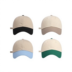 Casquette de baseball unisexe en coton à 5 panneaux, logo personnalisé, réglable, bicolore, décontractée, pour l'extérieur - Product Image 4