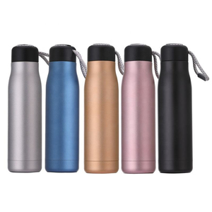 Bouteille d'eau isotherme en acier inoxydable, grande capacité, portable, pour usage extérieur, logo personnalisé, bouteille à paroi simple. - Product Image 1