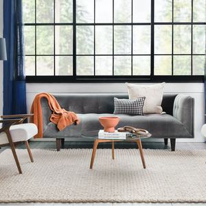 معنقدة 3 مقاعد أريكة النسيج المخملية معنقدة الاقسام أريكة لغرفة المعيشة الأرائك - Product Image 3