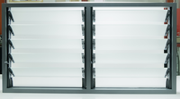 Fenêtres à persiennes AMJ Manufacturer, cadre en aluminium, verre réglable, fenêtres à persiennes en aluminium, volet à persiennes en aluminium