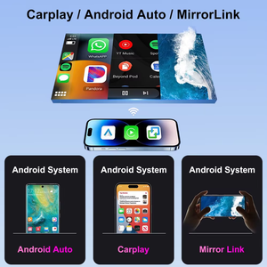 Autoradio FM AM 9 pouces 10 pouces Lecteur MP5 1 Din CarPlay sans fil Android Auto BT Mirror Link GPS Unité multimédia - Product Image 3