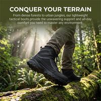 Bottes de travail de sécurité pour hommes, personnalisées OEM, noires, à tige haute, respirantes, en maille synthétique, en cuir synthétique, à lacets, antidérapantes, résistantes à l'usure