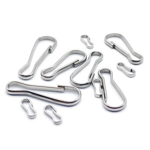 Acciaio inossidabile 316 Simplex cordino con chiusura a molla gancio a scatto cordino da 40mm gancio a Clip a scatto per portachiavi con carta d'identità Yacht barca Hardware