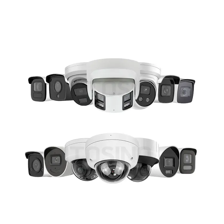 HIK 4 MP 6MP 8MP AcuSense Strobe Light and Audible Warning Fixed Mini Varifocal Bullet Box Turret Dome PoE Network Camera