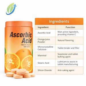 <span class=keywords><strong>Compresse</strong></span> Masticabili ad Alto Contenuto di Vitamina C Gusto Arancia Senza Glutine, Migliora l'Immunità e Sbianca la Pelle, Integratore per la Cura della Pelle - Product Image 3