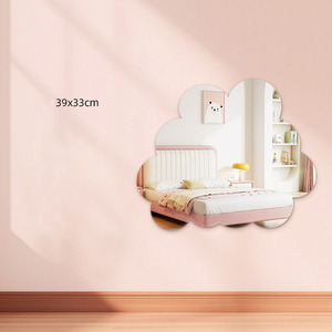Miroirs en acrylique modernes pour chambre à coucher et salon, design mignon pour filles, <span class=keywords><strong>miroir</strong></span> <span class=keywords><strong>mural</strong></span> auto-adhésif incassable - Product Image 1