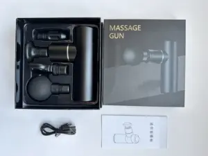 Cordless Handheld Quite Deep Muscle Mini Massage Gun Therapy Vibration Body Mini Handheld Fascia Gun With Carry Case