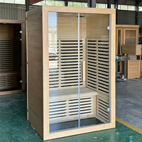 Sauna de Infrarrojos de Madera Sólida con Panel de Control Inteligente, Venta a Precio de Fábrica