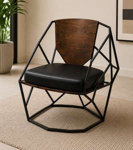 Fauteuil d'appoint confortable et rembourré pour salon, chambre, bureau, réception et mobilier de maison - Product Image 1