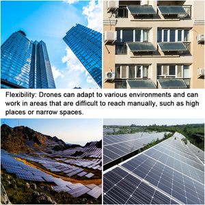 Drone de nettoyage Joyance <span class=keywords><strong>pour</strong></span> le nettoyage du toit, de la façade et des panneaux solaires et la hauteur de vol jusqu'à 100m avec le meilleur nettoyage efficace - Product Image 6
