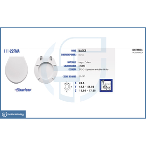 Siège de toilette personnalisé en relief pour Faleri Vaso Magica - Product Image 2