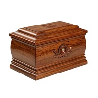 Elegante Urna Funeraria de Latón Estilo Europeo en Color Marrón para Adultos y Bebés