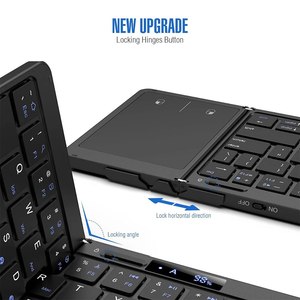 New Alloy Wireless Foldable <b>Keyboard</b> Touchpad Numeric Pad Battery Level Display USB Type-C Full Size Ergonomic Design for laptop - Product Image 3
