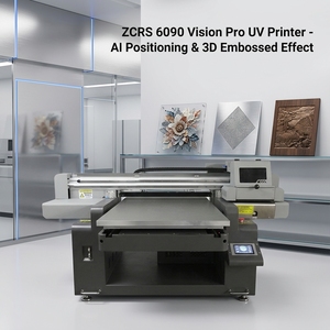 Impresora OEM 6090 Vision Pro con IA para Posicionamiento y Efecto 3D en Relieve para Botellas de Vino, Cajas de Regalo, Metal, Máquina UV Profesional - Product Image 1