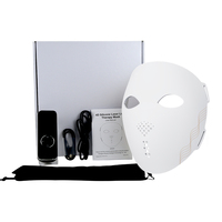 Masque facial LED en silicone 4D profilé pour photothérapie, traitement de soin de la peau à la lumière rouge et NIR, pour salon de beauté et usage domestique