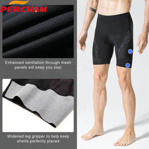 Demi-pantalon de cyclisme en plein air d'été personnalisé pour hommes, collant à bavette respirant en gel, short de cyclisme en gel rempli de gel pour vélo - Product Image 3
