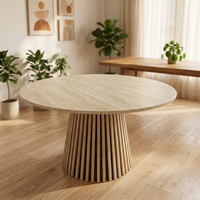 Table à manger en bois extensible de style italien moderne, assemblée, gain de place, pour petit appartement, salle à manger