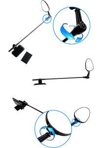 Lunettes d'équitation légères rotatives durables portables à 360 degrés <span class=keywords><strong>casque</strong></span> de vélo avec miroir de vélo réfléchissant pour les cyclistes de route - Product Image 5