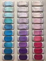 Catálogos de Muestras de Tela de Seda Pura de 8.5 mm, 19 mm y 30 mm en Colores Lisos Satén de Seda Natural Charmeuse Gasa Gruesa Georgette