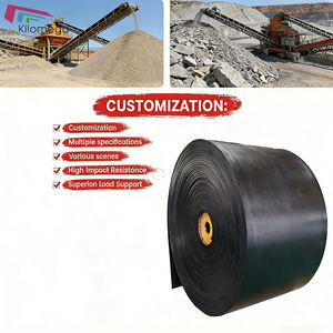 Courroie transporteuse en caoutchouc de haute qualité à bas prix Courroie 4 plis 800mm Courroie transporteuse <span class=keywords><strong>Ep</strong></span> résistante aux flammes - Product Image 1