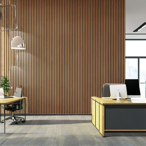 Panel Acústico <span class=keywords><strong>de</strong></span> Listones <span class=keywords><strong>de</strong></span> Tela Negra con 90% <span class=keywords><strong>de</strong></span> Reducción <span class=keywords><strong>de</strong></span> Ruido para Estudios Profesionales, Cines en Casa, Salas <span class=keywords><strong>de</strong></span> Estar y Almacenes - Ecológico - Product Image 1