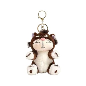 Portachiavi Creativo all'Ingrosso a Forma di Gatto Leggermente Storto, Piccola Bambola Decorativa in Peluche, Gancio per Borsa - Product Image 5