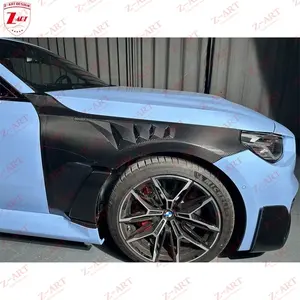 BMW M2 2023 + 통풍 펜더 바디 키트 용 BMW G87 프리 레그 탄소 섬유 프론트 윙 용 Z-ART M2 ALPHN 건조 탄소 섬유 프론트 펜더