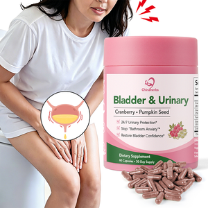 Cápsulas Veganas Chinaherbs para el Apoyo de la Vejiga y el Sistema Urinario, Suplemento de Arándano Rojo y D-Manosa para Mujeres, Control de la Vejiga y Urgencia Nocturna - Product Image 1