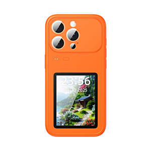 Coque de téléphone intelligente à technologie de pointe pour divertissement quotidien : Écran coloré à style infini + Projecteur selfie arrière + Mini-jeux + Synchronisation des notifications - Product Image 1