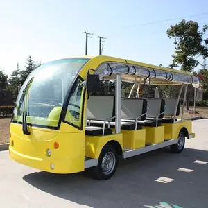 Autobús turístico eléctrico 72V 11 asientos coche abierto autobús turístico eléctrico para turismo turístico