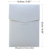 Jeu de cartes en papier de coton blanc solide de qualité supérieure A5 Logo personnalisable Étiquettes d'emballage d'invitation d'inventaire d'exportation transfrontalière