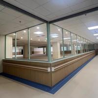 Mur modulaire en verre de rythme de cloison d'installation facile de bureau