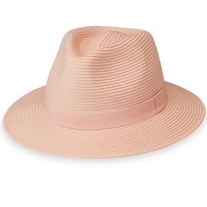 Vente en gros de chapeaux Fedora personnalisés en paille Panama Chapeaux de <span class=keywords><strong>canotier</strong></span> de haute qualité pour hommes Chapeaux de plage avec protection solaire UV - Product Image 1