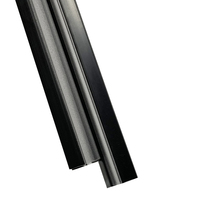 Interrupteur de porte en verre de salle de bain avec bande d'étanchéité magnétique noire pour bloquer l'eau Accessoires de porte et de fenêtre