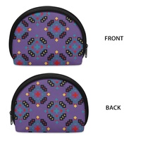 Sac de rangement portable exclusif personnalisable avec fermeture éclair, motif tropical fleur de Tiaré Hawaïenne, mini pochette mignonne pour clés