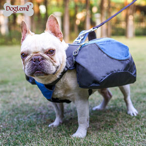 Çevre dostu köpek sırt çantası demeti basit güzel Pet eyer çantası seyahat için naylon kumaş köpük dolgu ile sahip - Product Image 4